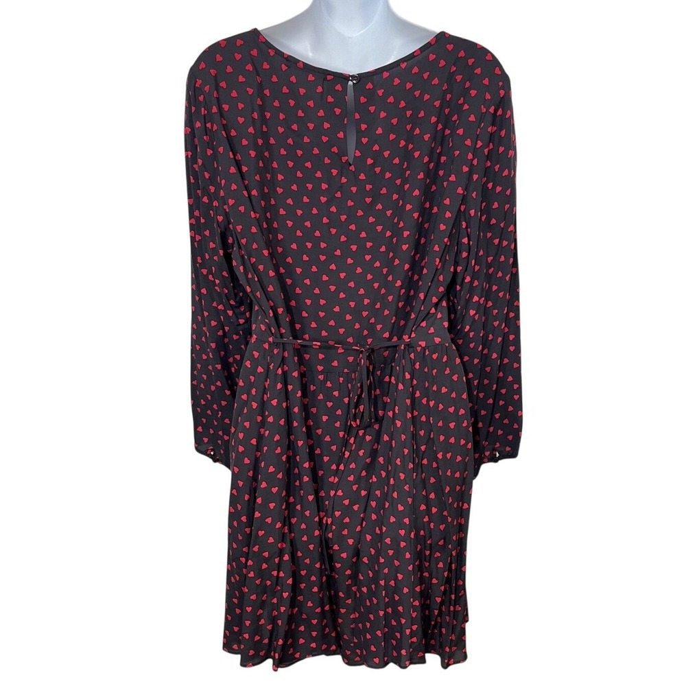 Reformation Black Heart Angie Mini Dress‎ Women's Size XL - Picture 4 of 6